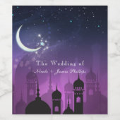 Arabian Nights Marokkaanse Paarse Moonlight wijn Wijn Etiket (Enkel label)