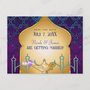 Arabian Nights Moroccan Save The Date Briefkaart