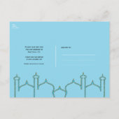 Arabian Nights Moroccan Save The Date Briefkaart (Achterkant)