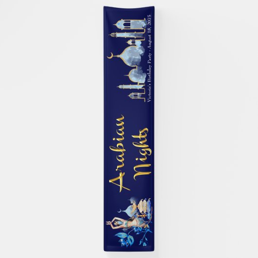 Arabian Nights Party Evenementenbanners Spandoek (Verticaal)