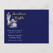 Arabian Nights Sla de datum Briefkaarten (Achterkant)