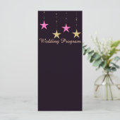 Arabian Nights Stars Programme de mariage Carte (Debout devant)