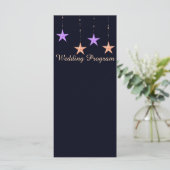 Arabian Nights Stars Programme de mariage Carte (Debout devant)