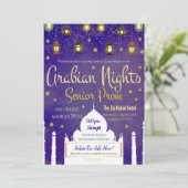 Arabian Nights Thème Prom Senior Invitation (Debout devant)