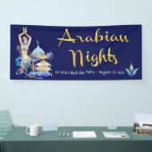 Arabian Nights Verjaardagsfeestje Banner (Beurs)