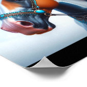 Arabian Paint Paard Blauwe Ogen Poster (Hoek)