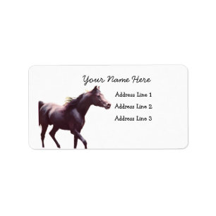 Arabian Stallion Adresetiketten Etiket