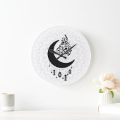 Arabic Diwani Calligraphy, Crescent Moon & Lantern Grote Klok (Huis)