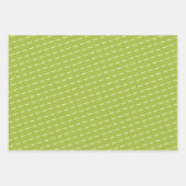 Arabic Eid Mubarak Kinder Green Star Pattern Quote Inpakpapier Vel (Voorkant)