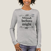 Arabic Elegance- Mind Before Might ' Women's' Tri-Blend Shirt (Voorkant)