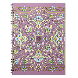 Arabic Floral Frame. Traditional Islamic Design. M Notitieboek