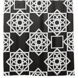 Arabic geometric pattern. Art Decor. Islam. Flower Douchegordijn