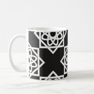 Arabic geometric pattern. Art Decor. Islam. Flower Koffiemok