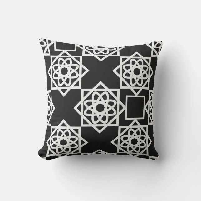 Arabic geometric pattern. Art Decor. Islam. Flower Kussen (Voorkant)