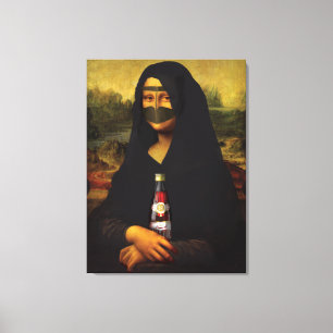 Arabic Mona Lisa Canvas Afdruk