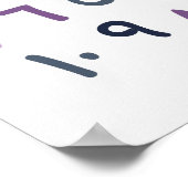 Arabic Numbers Chart Islamic Nursery Decor Poster (Hoek)