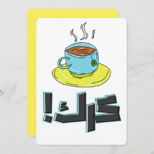 Arabic Tea Cup ش ي ر ك Feestdagenkaart