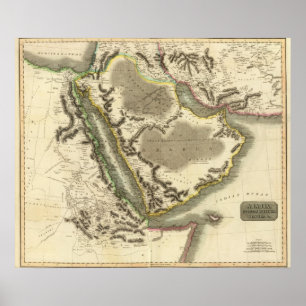 Arabië, Egypte, Abyssinia, rood Zee Poster