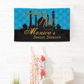 Arabiër Nights Thleed, blauw Spandoek (Insitu)