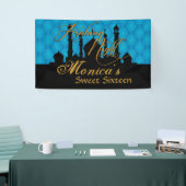 Arabiër Nights Thleed, blauw Spandoek (Beurs)