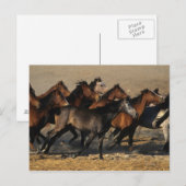 Arabieren die in de woestijn lopen briefkaart (Voorkant / Achterkant)