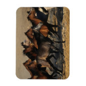 Arabieren die in de woestijn lopen magneet (Verticaal)