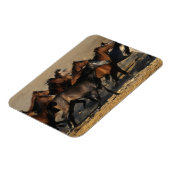 Arabieren die in de woestijn lopen magneet (Linkerzijde)