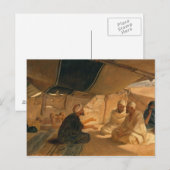 Arabieren in de woestijn, 1871 briefkaart (Voorkant / Achterkant)