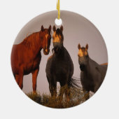 Arabieren op zonsondergang keramisch ornament (Achterkant)