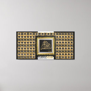 Arabisch -99 namen van Allah Canvas Afdruk