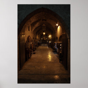 Arabisch Aleppo-handvat Bazaar - Syrië Midden-Oost Poster