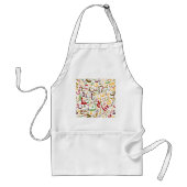 Arabisch alfabet patroon Moderne islamitische kall Standaard Schort (Voorkant)