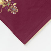 Arabisch antiek decoratief oosterse sierbarok fleece deken (Hoek)