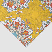 Arabisch Boho Elegant Geometrisch Marokkaans Geel  Tissuepapier (Detail)