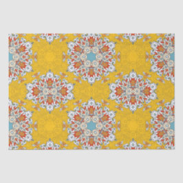 Arabisch Boho Elegant Geometrisch Marokkaans Geel  Tissuepapier