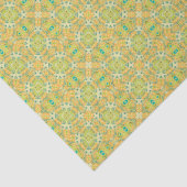 Arabisch Boho Elegant Geometrisch Marokkaans geel  Tissuepapier (Detail)