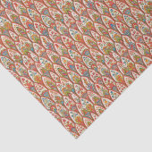 Arabisch Boho Elegant Geometrisch Marokkaans Rode Tissuepapier (Detail)