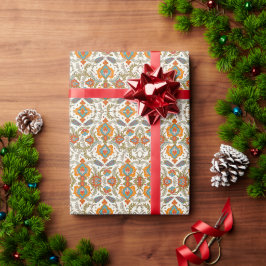 Arabisch Boho Elegante Floral Marokkaanse Peacock Cadeaupapier