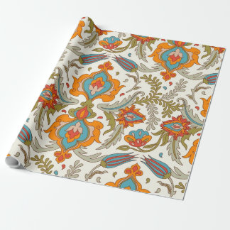 Arabisch Boho Elegante Floral Marokkaanse Peacock Cadeaupapier