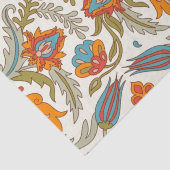 Arabisch Boho Elegante Floral Marokkaanse Peacock Tissuepapier (Detail)