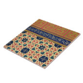 Arabisch decoratief design (kleurenlitho) tegeltje (Zijkant)