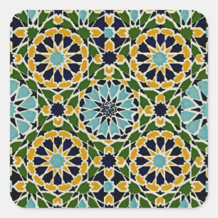 Arabisch design #10 bij Emporio Moffa Vierkante Sticker