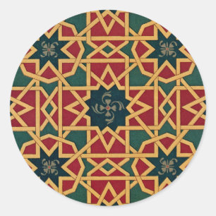 Arabisch design #1 op Emporio Moffa Ronde Sticker