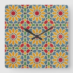 Arabisch design #7 in Emporio Moffa Vierkante Klok