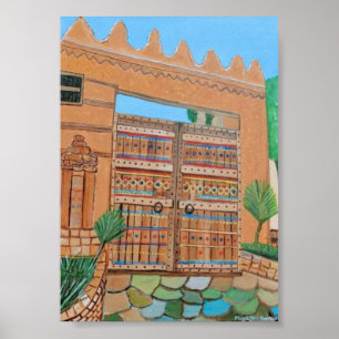 Arabisch deur poster