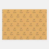 Arabisch Eid Mubarak Kinder Yellow Star Pattern Qu Inpakpapier Vel (Voorkant)