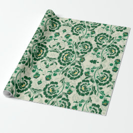 Arabisch Elegant Bloemen Geometrisch Groen Marokka Cadeaupapier