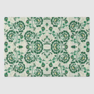 Arabisch Elegant Bloemen Geometrisch Groen Marokka Tissuepapier
