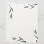 Arabisch Engels Aquarel Bloem Klassiek Elegant Kaart (Achterkant)