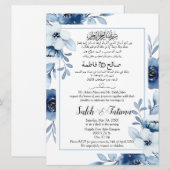 Arabisch Engels Lichtblauw Moslim Kaart (Voorkant / Achterkant)